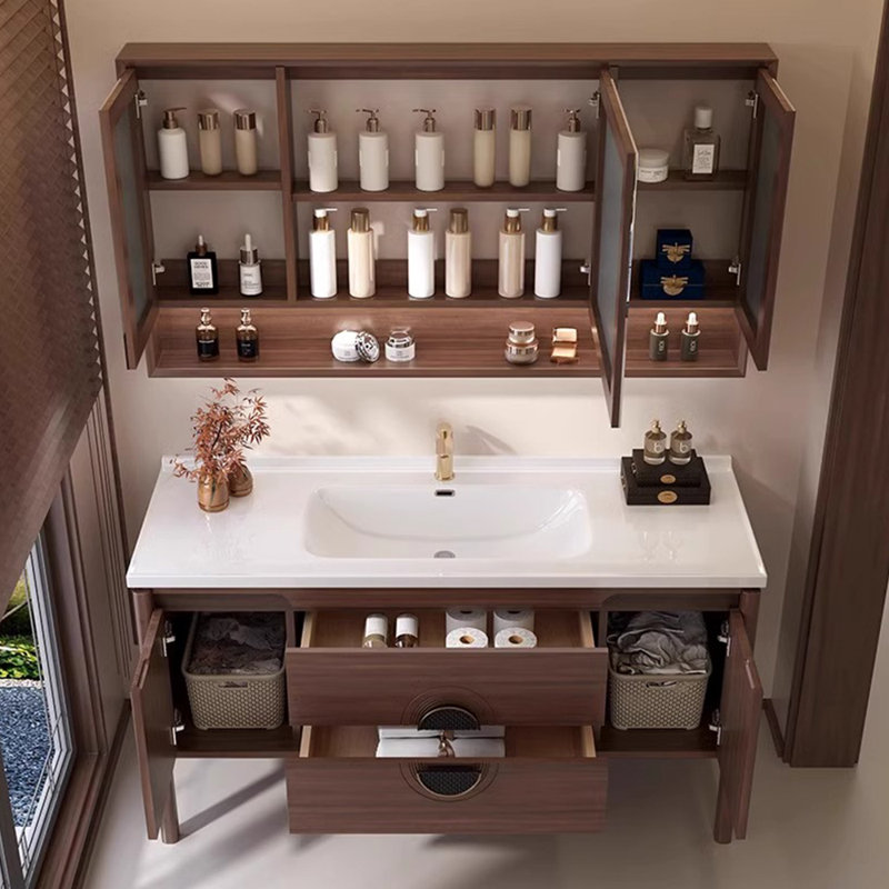 Meuble-lavabo de style chinois rétro