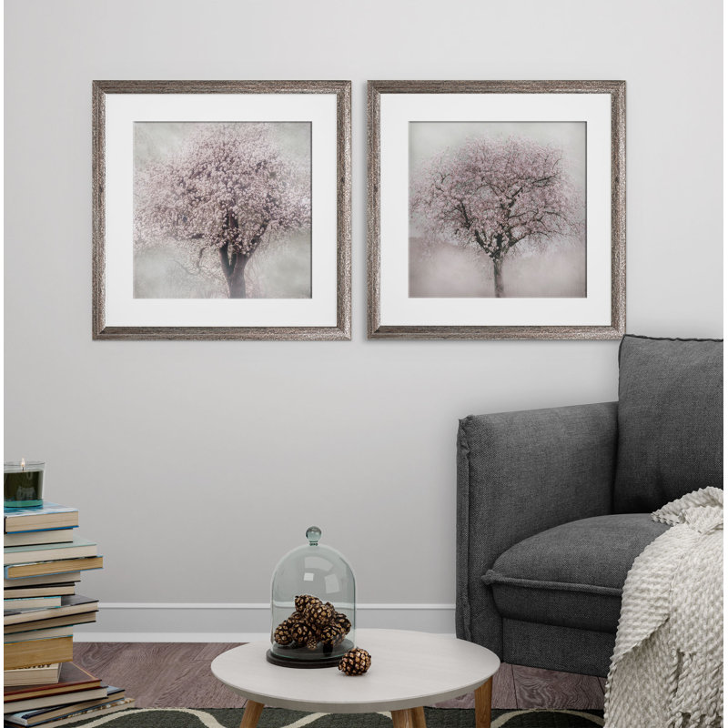 « fleurs of spring », ensemble de 2 reproductions d’art encadrées