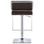 Tabouret de bar réglable noir et chrome pour le bureau à domicile-843753655
