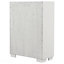 Commode de chambre blanche à 5 tiroirs