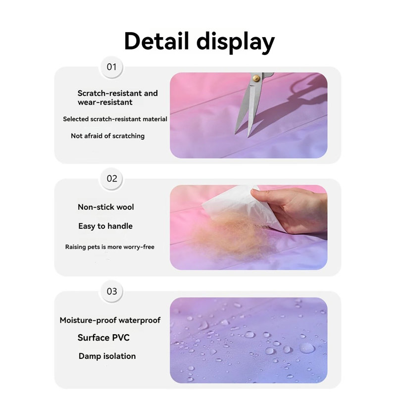 Pet Floor Mat,2Pcs, L 35,2 po x P 23,4 po x H 2 po