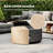 28" Round Concrete Propane Fire Pit Table