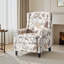 Ameiah 74 cm W Upholstered Wing Back Manual Push Back Recliner with Naihead Trims-1363000724
