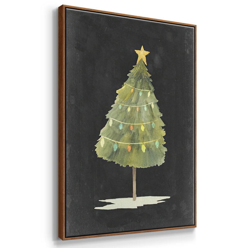 Lueur de Noël I, Noyer, H 41 po x l 27 po x P 1,5 po