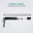 Single Hole Single-Handle High-Arc Modern Bathroom Faucet In Matte Black