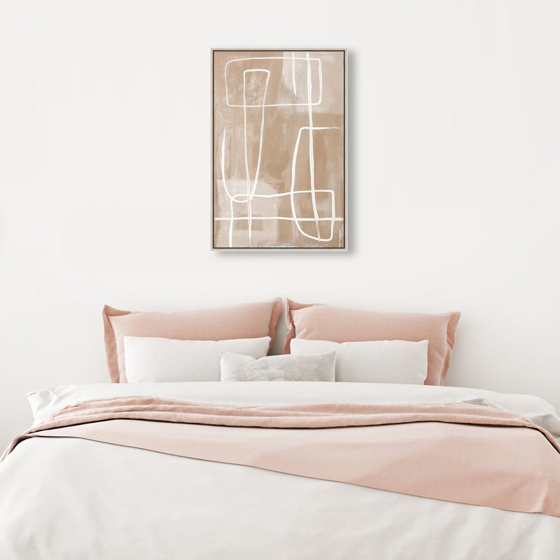 Markings in the Dirt I Canvas Abstract Print by Oliver Gal, Black Frame, 10 x 15, 25"H x 17"W, Silver Frame