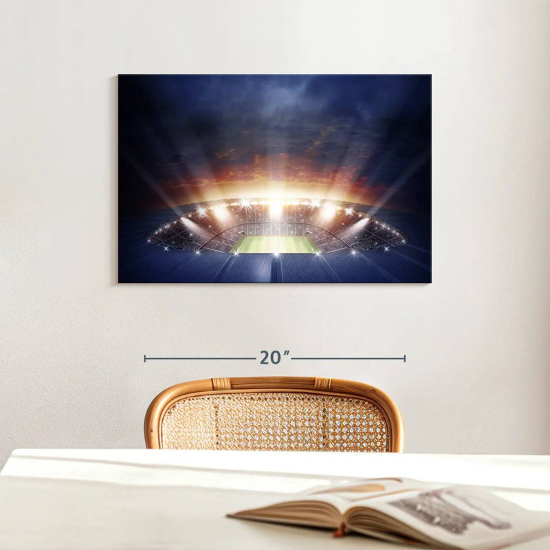 Lumières du stade de football Sireci, H 16 po x l 24 po