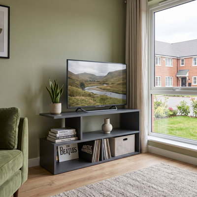 100cm Wide Floating TV Stand with Open Storage