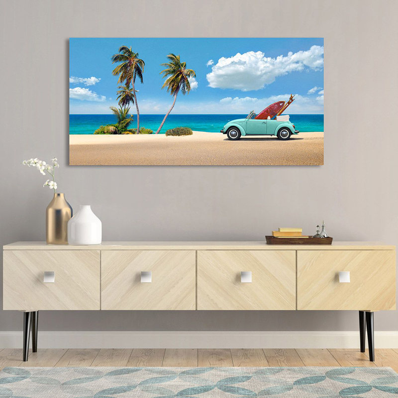 Surfers' Retreat - Wrapped Canvas Print, 50cm H x 100cm W x 4cm D