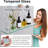 20 Inch Brushed Nickel Floating Glass Bathroom Shelves - Tempered Glass Wall Mount Stainless Steel Modern Design