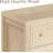3-Drawer Wooden Dresser, Thickened Storage Chest, Multifunctional Nightstand For Bedroom, Hallway & Living Room（White-Oak）-1515574197