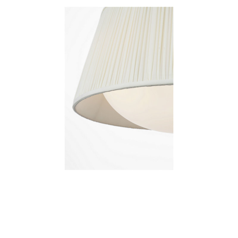 Luminaire suspendu à trois lumières, Non, Nickel brossé