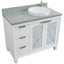 Ensemble de meuble-lavabo simple 43 po avec miroir Schreck-812378527-812378525