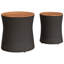 Benno Round Solid Wood Outdoor Patio Table - 50 cm W 50 cm D-78039162
