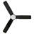 44"  DC Motor 3 - Blade LED Flush Mount Ceiling Fan with Remote Control and Light Kit Included-931946911