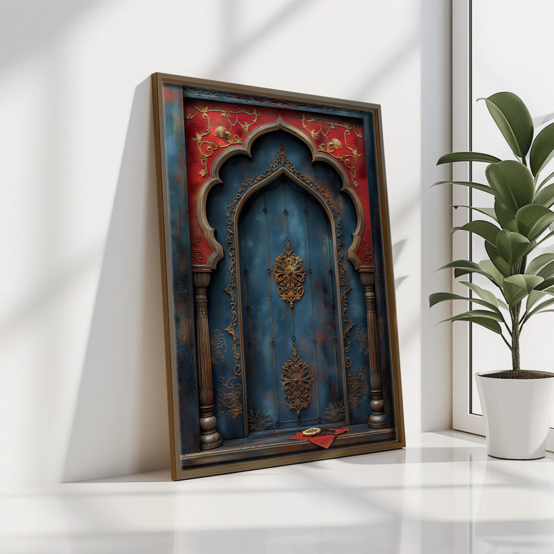Elegant Decorative Framed MDF Painting, 13.8 x 18.5 x 0.1 inches | 100% MDF with 3 mm Thickness, 100% Pine Wood Frame | UV Printed Artwork for Stylish Home Decor, Perfect for Living Room or Office