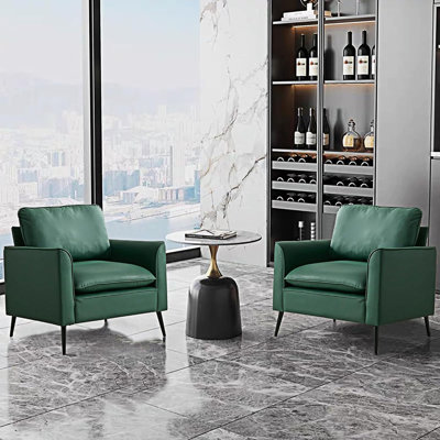 Ensemble de 2 fauteuils rembourrés