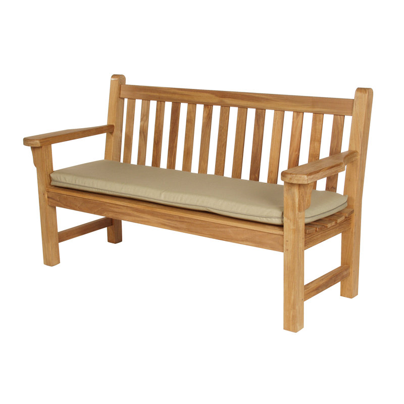 London Outdoor Teak Bench, 35" H x 63" W x 25" D