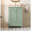 Meuble-lavabo de 24 po avec lavabo en céramique, armoire de rangement avec portes à fermeture douce, armoire de salle de bain avec tiroir et séparateurs de tiroir-1807533955