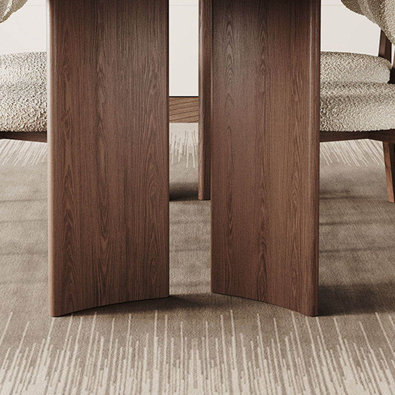 Ensemble de table de salle à manger rectangulaire en bois de frêne, H 29,52 po x L 62,99 po x l 31,49 po