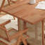Ensemble de table de salle à manger simple en rotin d'hévéa simple et durable-1643901124