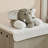 Collapsible Folding Corduroy Kids Plush Laundry Hamper Toy Storage - Gray Elephant