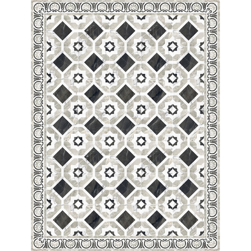 Jodie Geometric Non-Skid Kitchen Mat, Rectangle 100 x 133cm