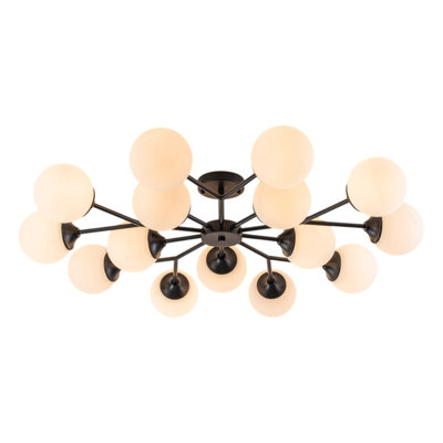 Murtie Glass Semi Flush Mount