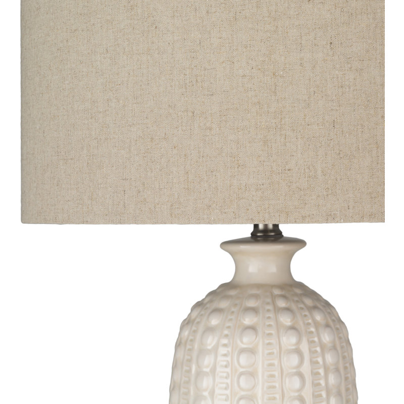 Lampe de table 28,75 po Allan, Crème