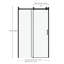 Porte de douche coulissante simple sans cadre de 48 à 49 po x H 76 po avec verre trempé transparent de 5/16 po-113431230