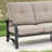 Chamber 3 Pieces Outdoor/Indoor Patio Aluminum Swivel Conversation Seating Group With Sunbrella® Cushions For 5 Person