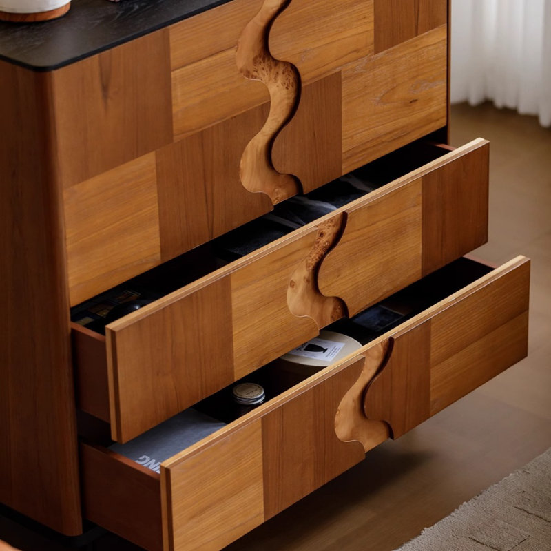 Buffet American Retro Parquet, Marron clair