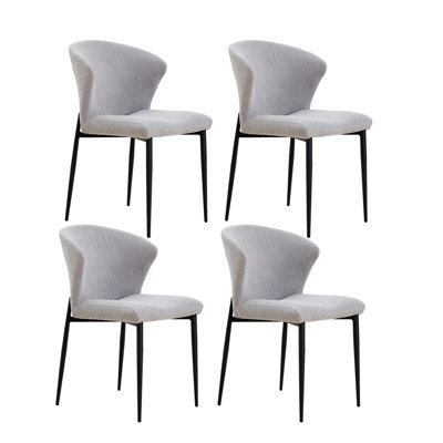 Macle Upholstered Back Side Chair in Gray -  Corrigan StudioÂ®, 088D75F39185469788F92A748E3519EB