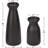 Set Of 2 Black Matte Ceramic Vases, Modern Boho Home Decor For Dried Flowers, Pampas Grass, Rustic Centerpieces For Living Room, Dining Table, Office (Black)