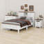 Ensemble de chambre à coucher de ferme 3 pièces avec tête de lit, station de charge, table de chevet et commode-831045986