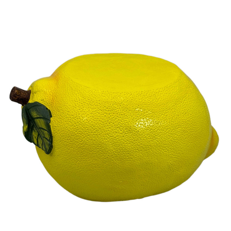 Tabouret citron jaune, support pour plantes en polyrésine 45,7 cm (18 po) de long