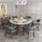 LUMERA Collection Swivel Tufted Arm Dining Chair Poker Chair Gray-1480359264-1480359279