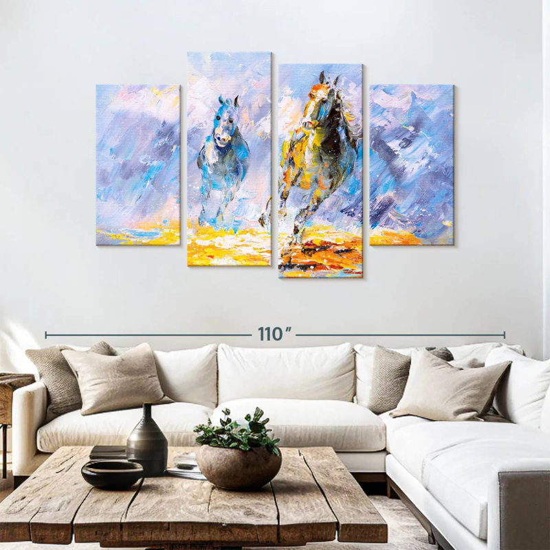 Brampt Horse Oil, 54" H x 84" W