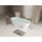 59'' Acrylic Freestanding Bathtub With Unique Diamond Pattern Design: Spacious Oval Shape,  Gloss White Finish, Chrome Overflow And Pop-Up Drain CUPC Certificate