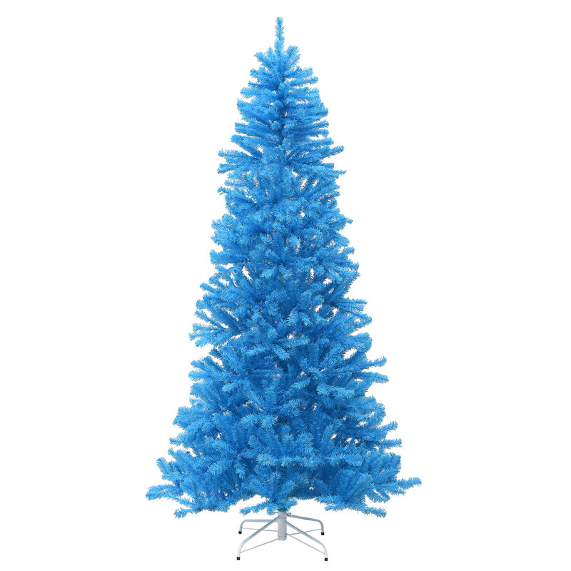 7.5ft Light Blue Tree with White Stand