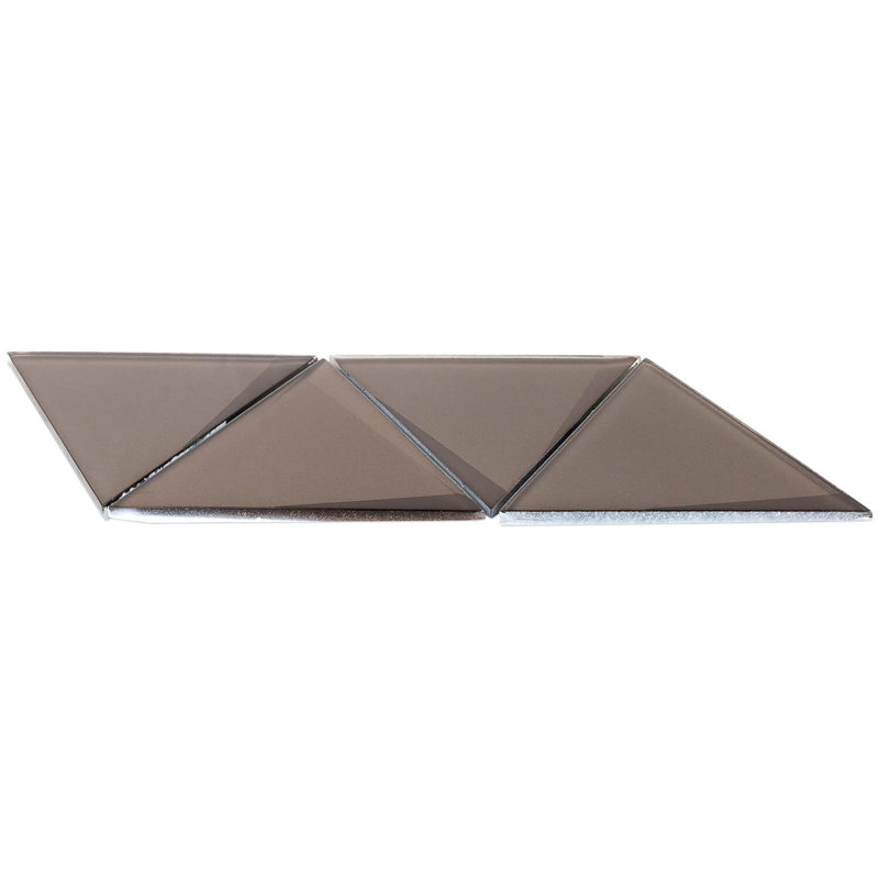 Wister 5" x 6" Glass Random Mosaic Wall Tile, Bronze