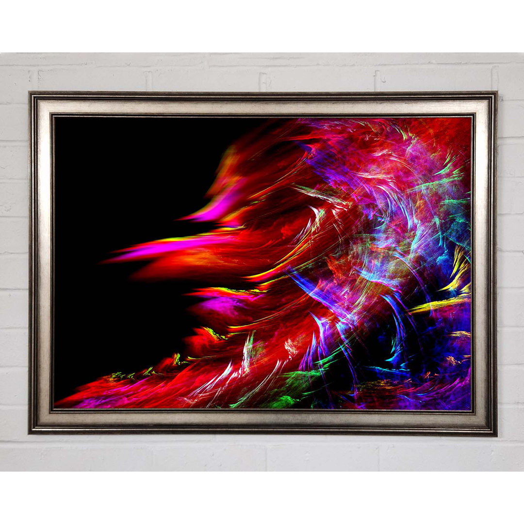 Gerahmtes Wandbild Rainbow Inferno