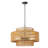 Caytlen 4-Light Dimmable Hand-Woven Drum Chandelier