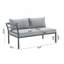Ensemble de conversation 5 pièces gris-674572302