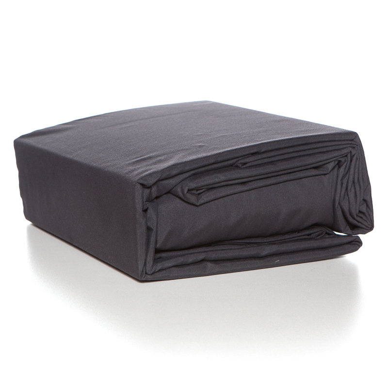 Microfiber Sheet Set, Full, Charcoal