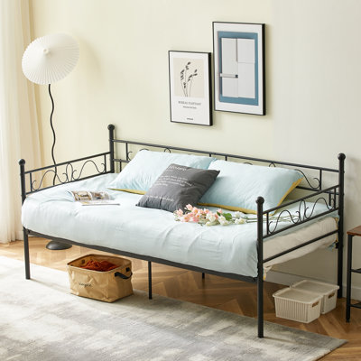 Metal Daybed Frame, Black