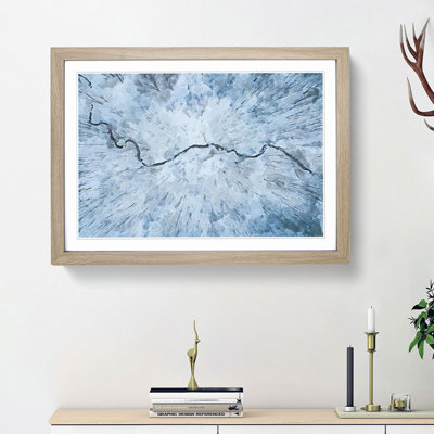 Passing by the Forest in Abstract - Picture Frame Graphic Art Print