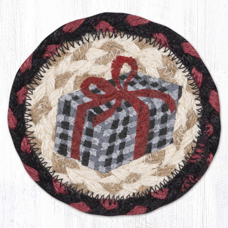  Sous-verre de Noël durable imprimé à motif de rassemblements de Noël - H 5 po