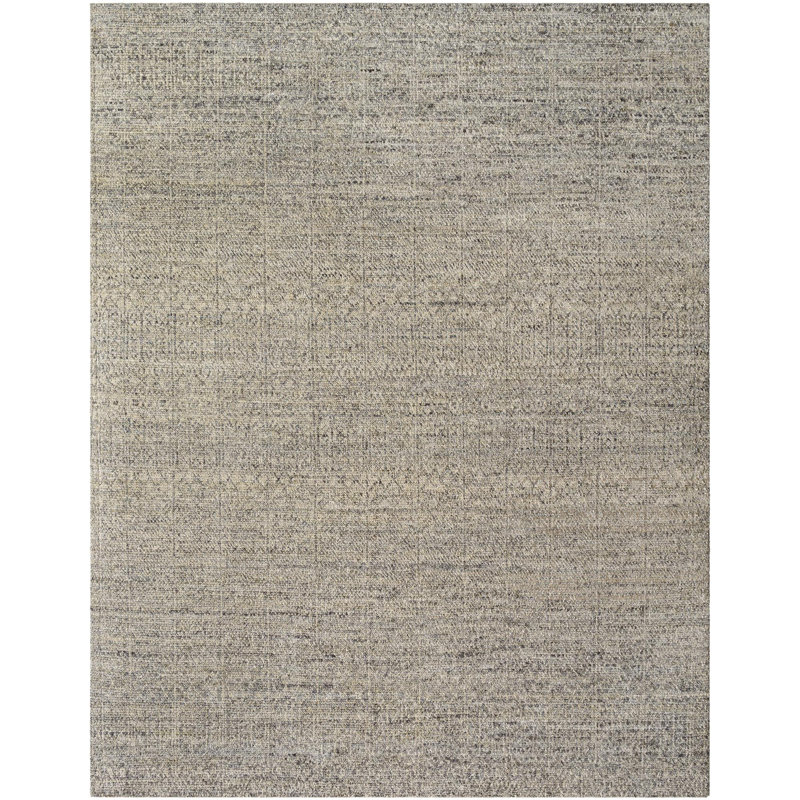 Cherell Hand Knotted Area Rug, Rectangle 9' x 12'