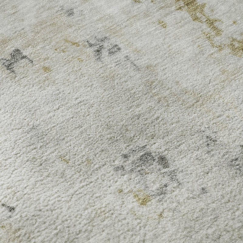 Premium Machine Washable Lubbers AMF1753 Modern Rug, Rectangle 3' x 5'